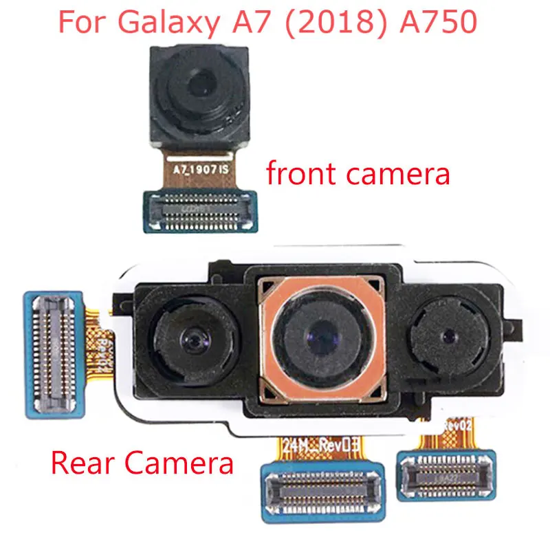 

Rear Back Camera Front Camera Module For Samsung Galaxy A7 2018 A750 A750F Big Small Camera Module Flex Cable