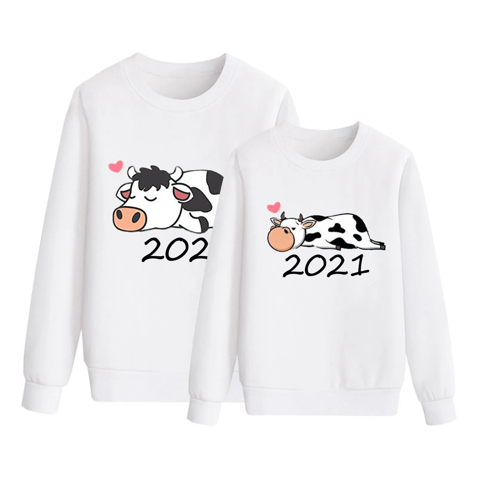 

Fashion Sweatshirt Women Couples Valentine's Day Tops Print Casual long Sleeve Sweatshirt Blouse Support Wholesale Dropshipping