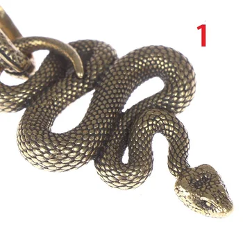 

Multitool Edc Brass Snake Key Ring Metal Chaveiros Cobra Snake Shape Handmade Key Chain Tool Fashion Lethermann Animal Key Ring