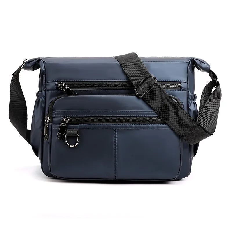

New Style Large Capacity Multi-Compartment Men Business Casual Oblique Bag Going to Work Shoulder Bag