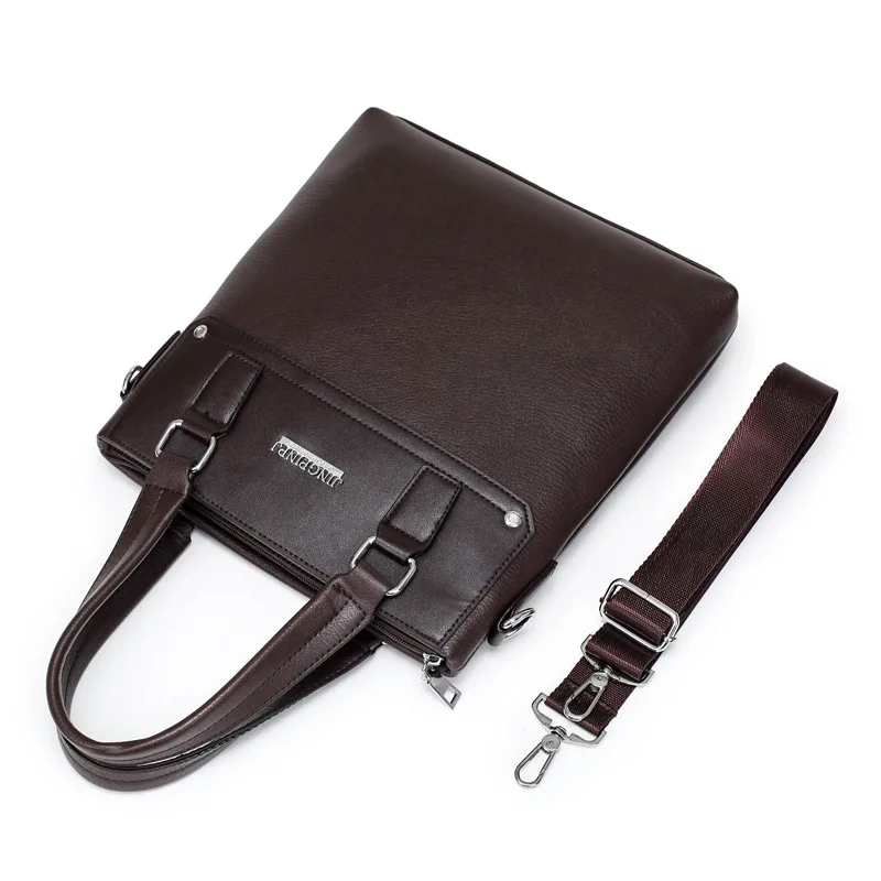 

Simple Fashion 2018 Contrast Color Handbag Shoulder Bag Business Men Bag New Style Handbag