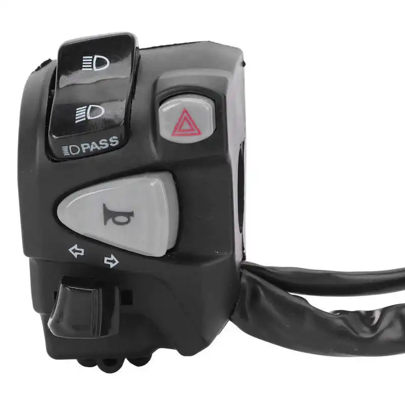 Handlebar Switch Low/High Beam Control Button 22mm Replacement For Honda MSX SF 125 handlebar switch