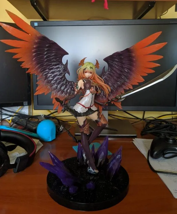 Игра Аниме Kotobukiya Rage Of Bahamut, Темный ангел, статуя Оливии Ани, 29 см, ПВХ фигурка, игрушка, новинка, свободный рождественский подарок, B19