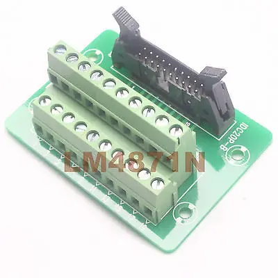 

DHL/EMS 10 LOTS IDC20 male plug 20pin port header Terminal Breakout PCB Board block 2 row screw -d2