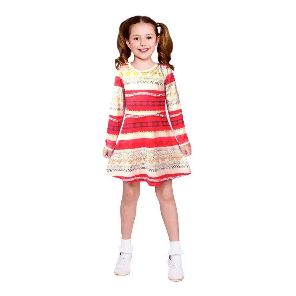 Дизайнерская Моана, новинка года, детская одежда для девочек милое платье с героями мультфильмов маскарадный костюм Детская праздничная одежда милое Забавное платье для маленьких девочек - Цвет: 6142