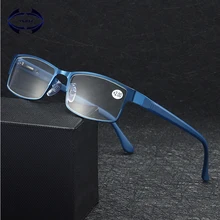 VCKA сплава очки для чтения Для мужчин высокое качество Бизнес очки при дальнозоркости, по рецепту очки+ 1,0 1,5 2,0 2,5 3,0 3,5 4,0