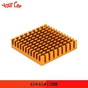 

Heatsink 45*45*10mm Radiator Cooler Radiator Aluminum 45x45x10mm Heat Sink Metal Slotting For Cooling