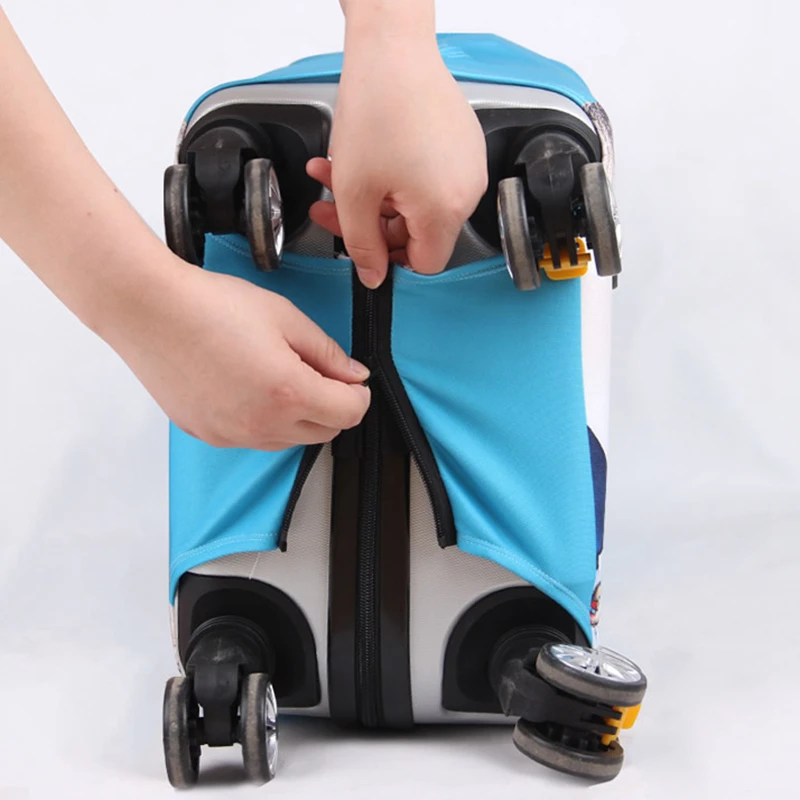 Модный защитный чехол для багажа с 3D картой для путешествий, утолщенный Водонепроницаемый Эластичный чехол для чемодана 18-32 дюймов XL, аксессуары для путешествий