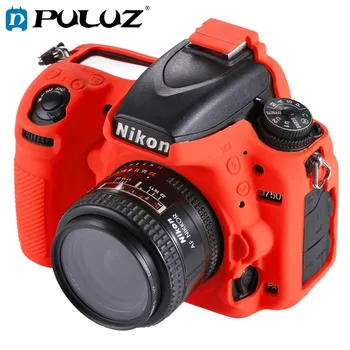 

PULUZ Cover Case for Nikon D750 Soft Silicone Rubber Camera Protective Body Cover Case Skin Camouflage Yellow Camera Bag