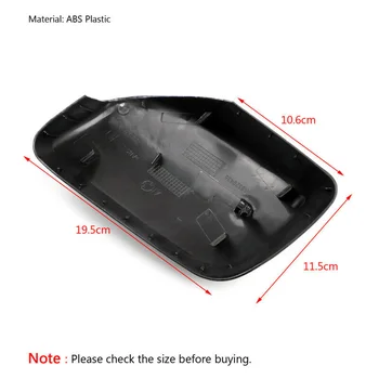 

1 Pair Carbon Fiber Black Carbon Fiber Style Side Mirror Cover Cap Left Right For BMW E60 E61 E63 E64 2004-07 22 X 12 X 8cm