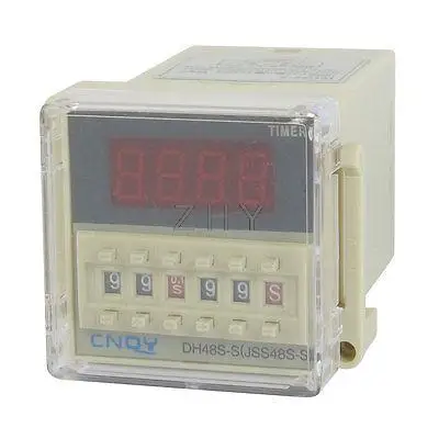 

DH48S-S LCD Display Time Timer Delay Relay 8-Pin SPST 0.1S-99H AC/DC12V
