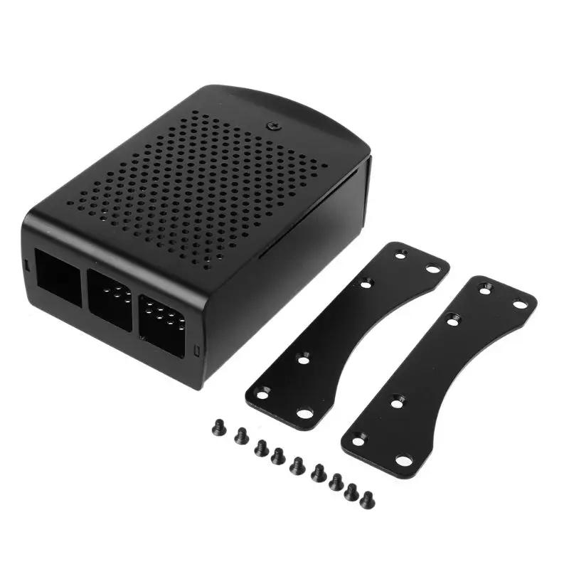 1 комплект алюминиевый сплав чехол металлический корпус для Raspberry Pi 3/2/Модель B/B+ комплект D08B