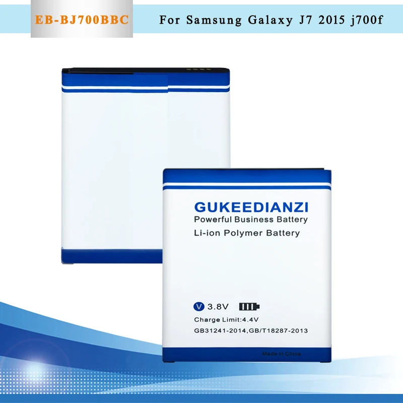 

GUKEEDIANZI 100% New EB-BJ700BBC 3000mAh Mobile Phone Battery For Samsung Galaxy J7 2015 Edition J700 J7000 J700F J7008 SM-J7008