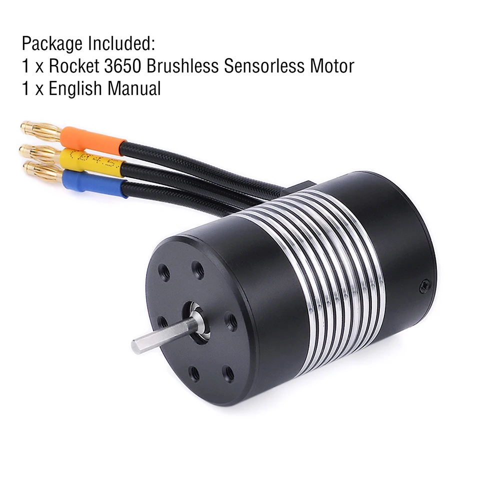 Moteur brushless haute performance avec dissipateur thermique et câbles colorés