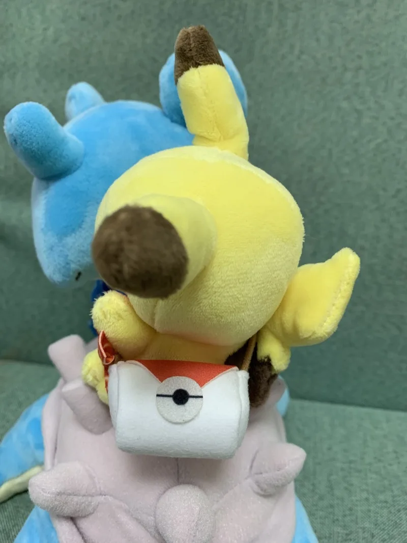 Новые карманные животные Пикачу для верховой езды Lapras плюшевые мягкие куклы 25 см украшения куклы игрушки Дети подарок