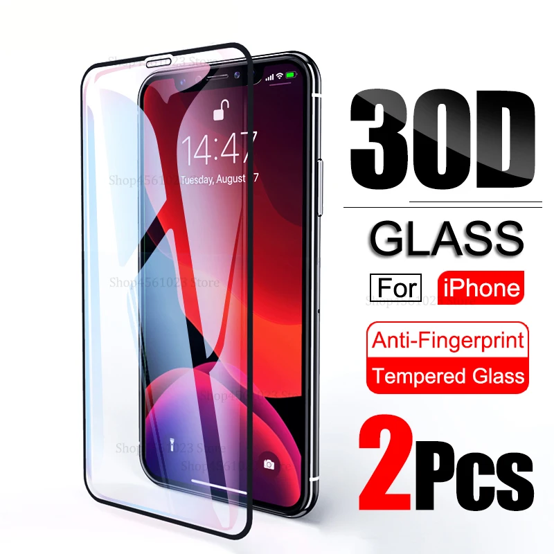 

30D Screen Protector For iPhone 11 Pro 11Pro Max XS Protective Glass for i Phone 11Pro iPhone11 Max Full Cover Toughened Glass