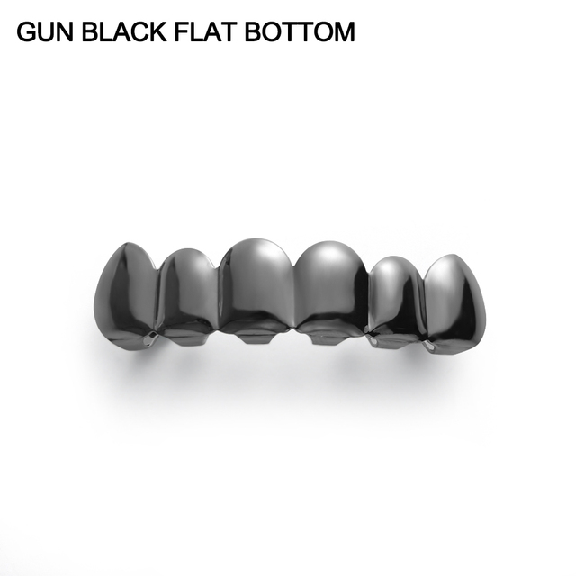 Gold Plated Rhinestone Teeth Grillz Gangsta Body Jewelry Mold Kit Hip Hop Tooth Caps Top Bottom Grill Rapper Dental Jewelry