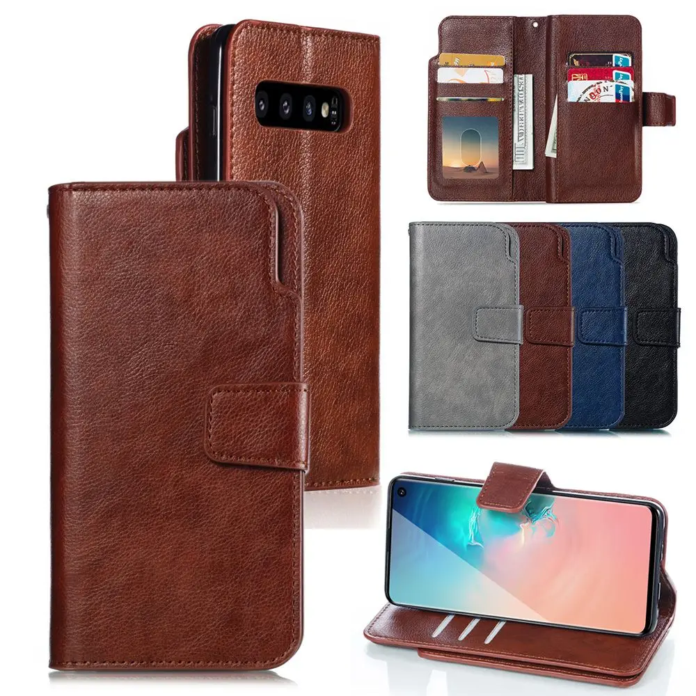 Роскошный чехол кошелек LCHULLE из искусственной кожи для Samsung S7 Edge S8 S9 S10 S20 Ultra Note 10 Plus