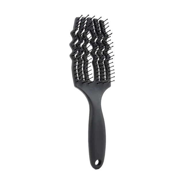 STYTON Hair Comb Women's Straightening Brush Anti Static Massage Scalp Hair Brush Curly Styling Tool Hairdressing Products Black