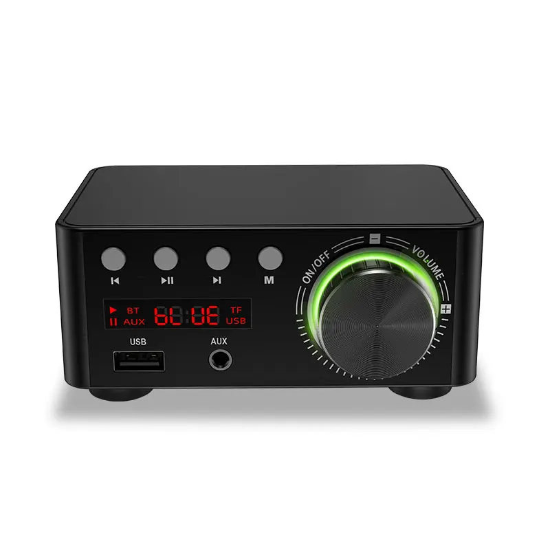 50Wx2 Класс D TPA3116 HIFI усилитель bluetooth 5,0 Домашний стерео усилитель мощности поддержка AUX TF U диск MP3-плеер динамик