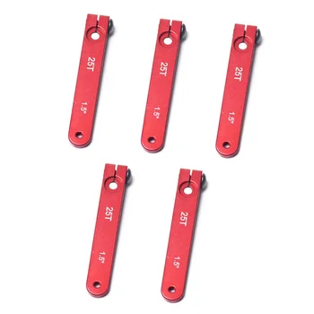 

5PCS Aluminum 25T Servo Arm for All 1/8 1/10 2WD/4WD RC Car