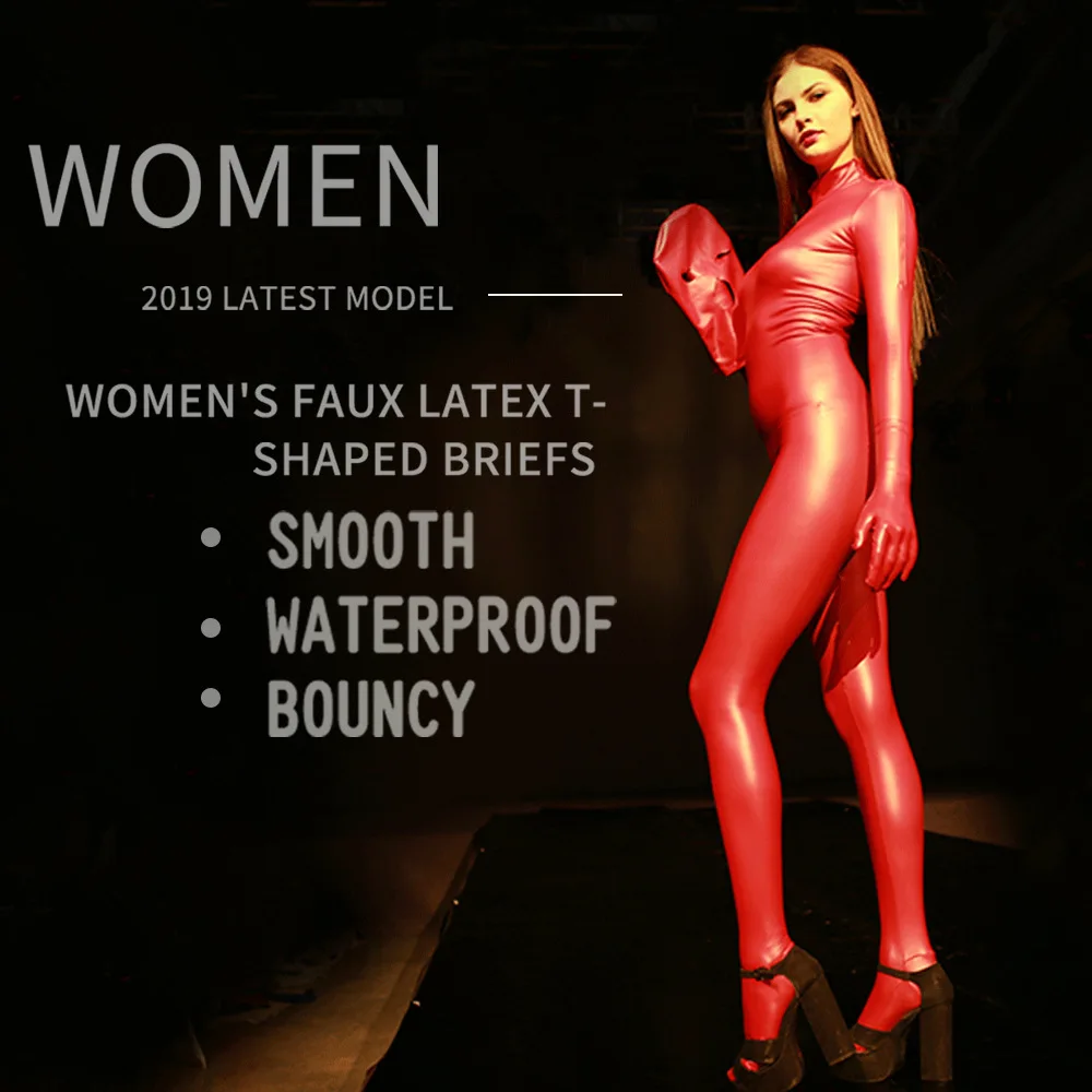 Ecoosexy 3pcs Set Woman Zip Open Crotch Catsuit Faux Leather Stage Straitjacket Zentai Full Tights Latex Leotard Pu Long Sleeve Jumpsuit -Zentai shop online H4d933e97c24b4518a473b4b715fc37b3V.jpg