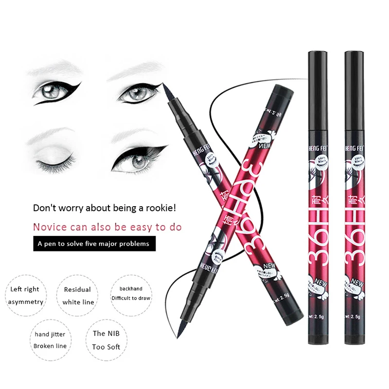 Black Smooth No Blooming Liquid Eyeliner Pencil Long Lasting Beauty Makeup Waterproof Natural Eye Liner Pen Cosmetic TSLM2