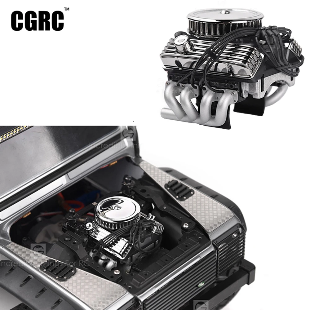 GRC V8 Simulate Engine Motor Cooling Fan F82 for T-RX4 1/10 RC SCX10 RC4WD D90 