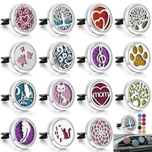 Автомобильный воздушный Зажим Для Освежителя кодиционирование автомобиля, устанавливаемое на вентиляционное отверстие в салоне автомобиля подвесная ароматерапия из нержавеющей стали ювелирные изделия автомобильный парфюмерный диффузор медальон