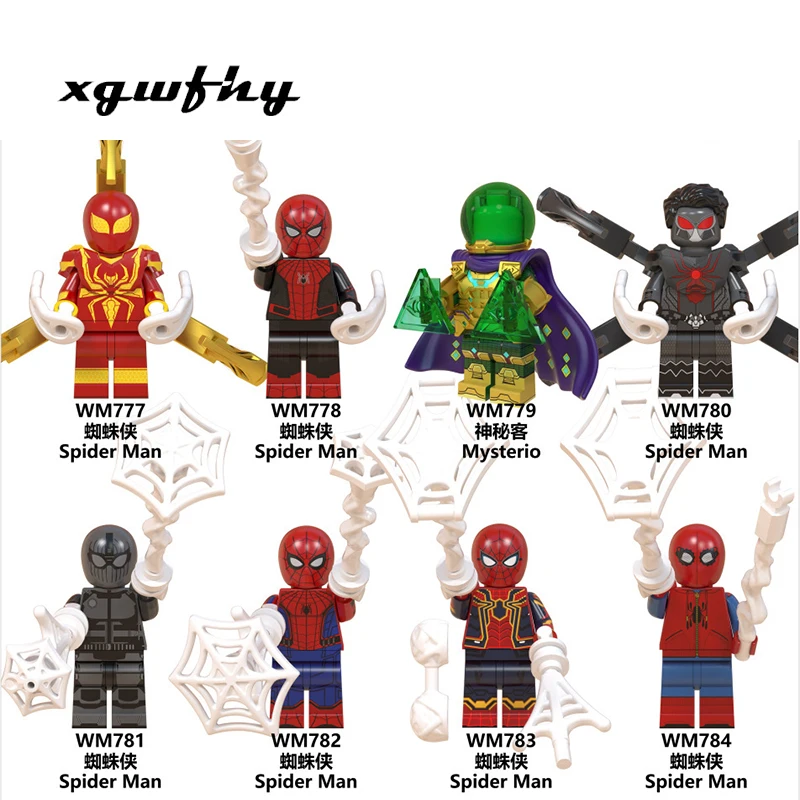 

Single-selling superhero evil spirit Spider-man dark mystery guest venom combination building blocks children's toys JM21