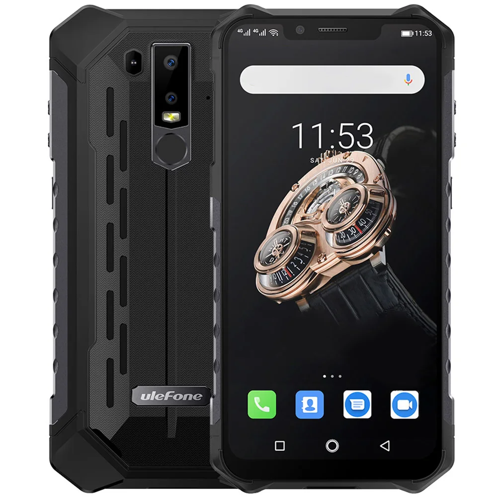 Смартфон Ulefone Armor 6S 4G 6 2 дюймов Android 9 0 ГБ ОЗУ 128 Гб ПЗУ IP68 IP69K 16MP + 8MP задняя камера 5000