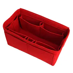 FGGS-красная домашняя сумка для хранения, кошелек, органайзер, войлочная сумка, органайзер для макияжа, Внутренний кошелек, портативные