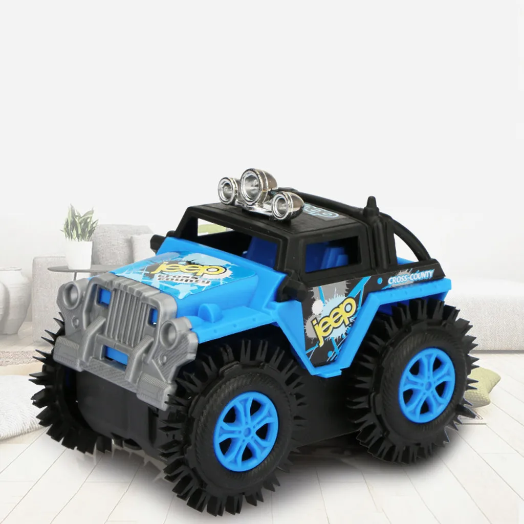 

Car Toys For Boys Plastic Interactive Car Toys For Children Dump Truck Simulation 4 Wheels Drive Jeep Electric Stunt Toy CarW822