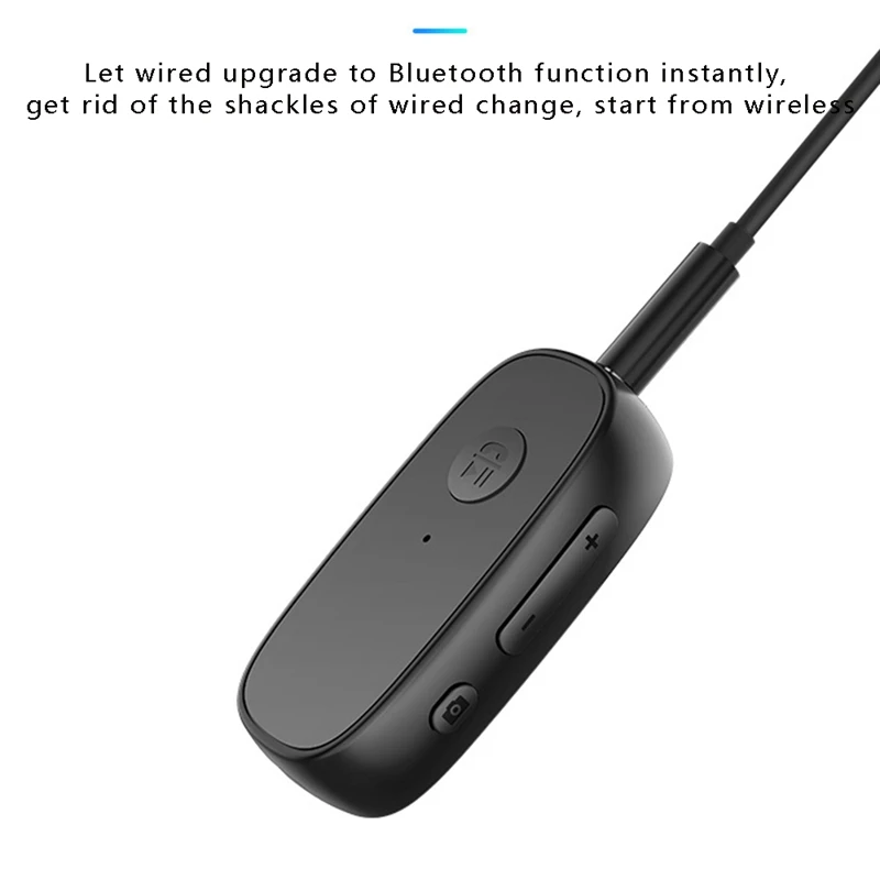 Lavalier 5 0 Bluetooth Car TF Card Playback Long Standby Multifunction Bluetooth Receiver with Headphone Cable