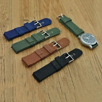 

Watch Strap Military Army Nylon waterproof Wrist Watch Band 18mm 20mm 22mm 24mm Replacement Strap Accessories