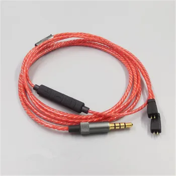 

Replacement Audio Cable for UE TF10 TF15 5PRO 0.75mm Headphones Microphone Volume Control Cord Headsets Wire Connecter 23 AugT1