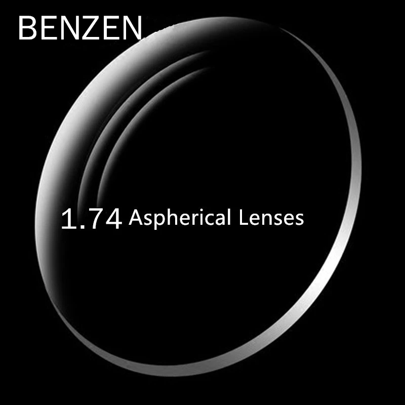 BENZEN 1,56 1,61 1,67 1,74 асферические линзы по рецепту RX зеленая пленка Близорукость Оптические линзы очки по рецепту