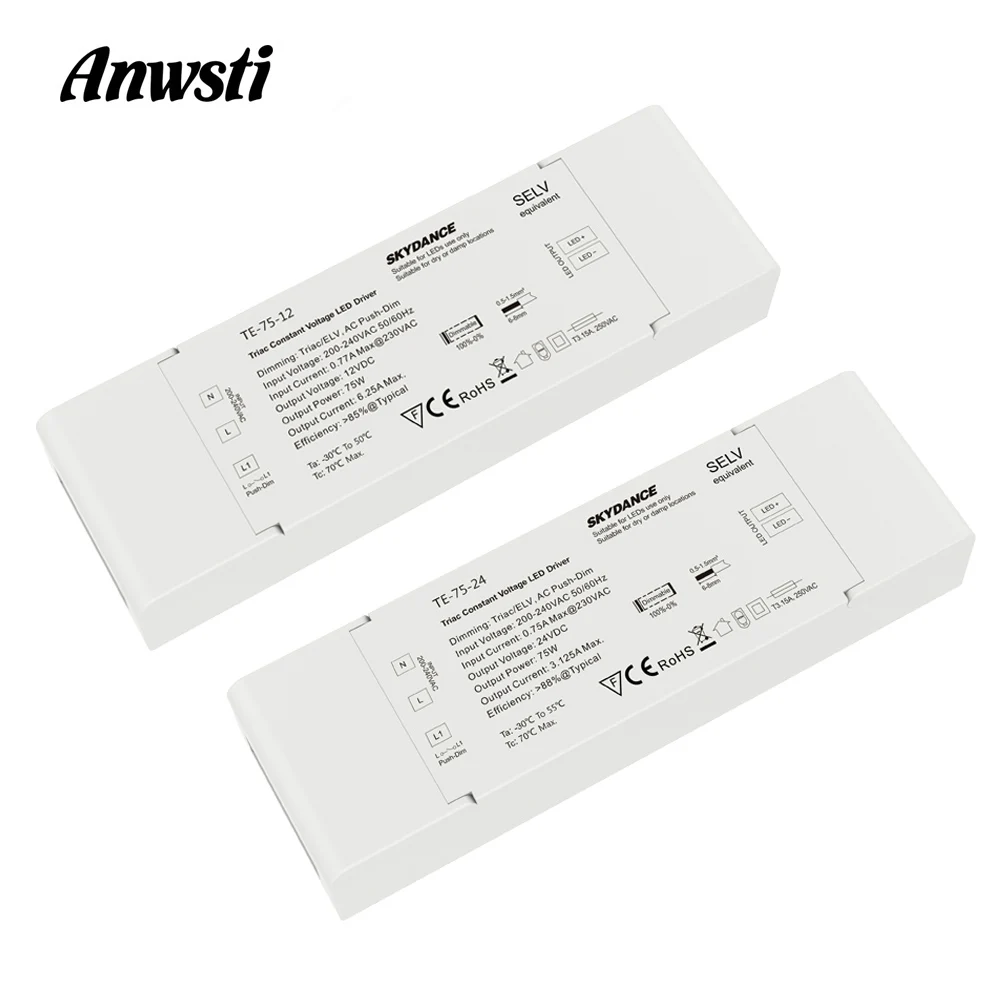 Indoor LED Driver Phase/Triac Dimmable - Options 12V or 24V DC Output