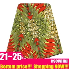 Африканская настоящая голландская восковая Ткань 6 ярдов Хлопок Анкара Нигерия Гана Голландский Настоящий Воск для лоскутного шитья африканские платья TX14