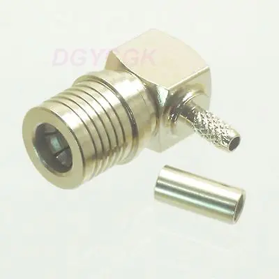 

DHL/EMS 40 pcs connector QMA male plug right angle crimp RG174 RG316 LMR100 M -h2