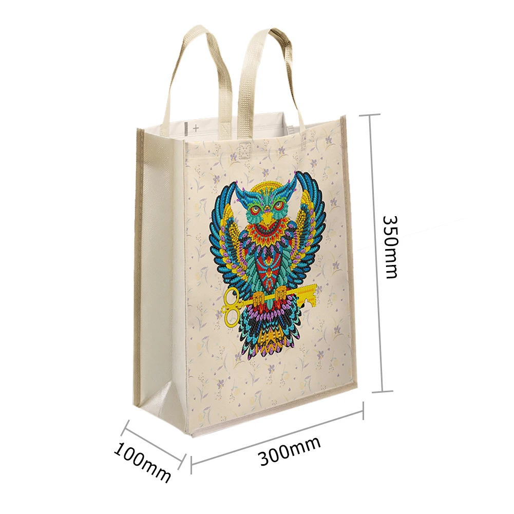 DIY Diamond Painting Handbag Mosaic Drill Reusable Eco-friendly Shopping Bags Totes Home Decoration Gift Foldable Storage Bags 