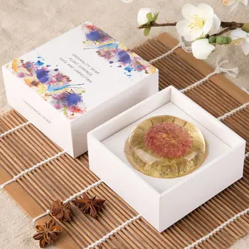 

80g Handmade Amino Acid Soap Flower Skin Brighten Moisturizing Deep Cleaning New