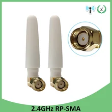 2 шт 2,4 ГГц WiFi антенна 2dBi антенна RP-SMA разъем 2,4 ГГц антенна wi fi для карты PCI USB беспроводной маршрутизатор Wifi усилитель