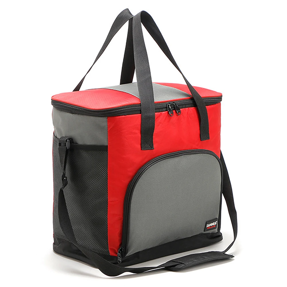 

25L Outdoor Insulated Bag Cooler Lunch Tote Food Freshness Insulated Cooler Bag Gift 3 Ice Bag for Camping BBQ Picnic