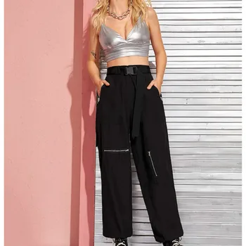 

Women Spring Autumn Fashion Cargo Long Trousers Casual Hip Hop Military Army Combat Camo Hiking Pant