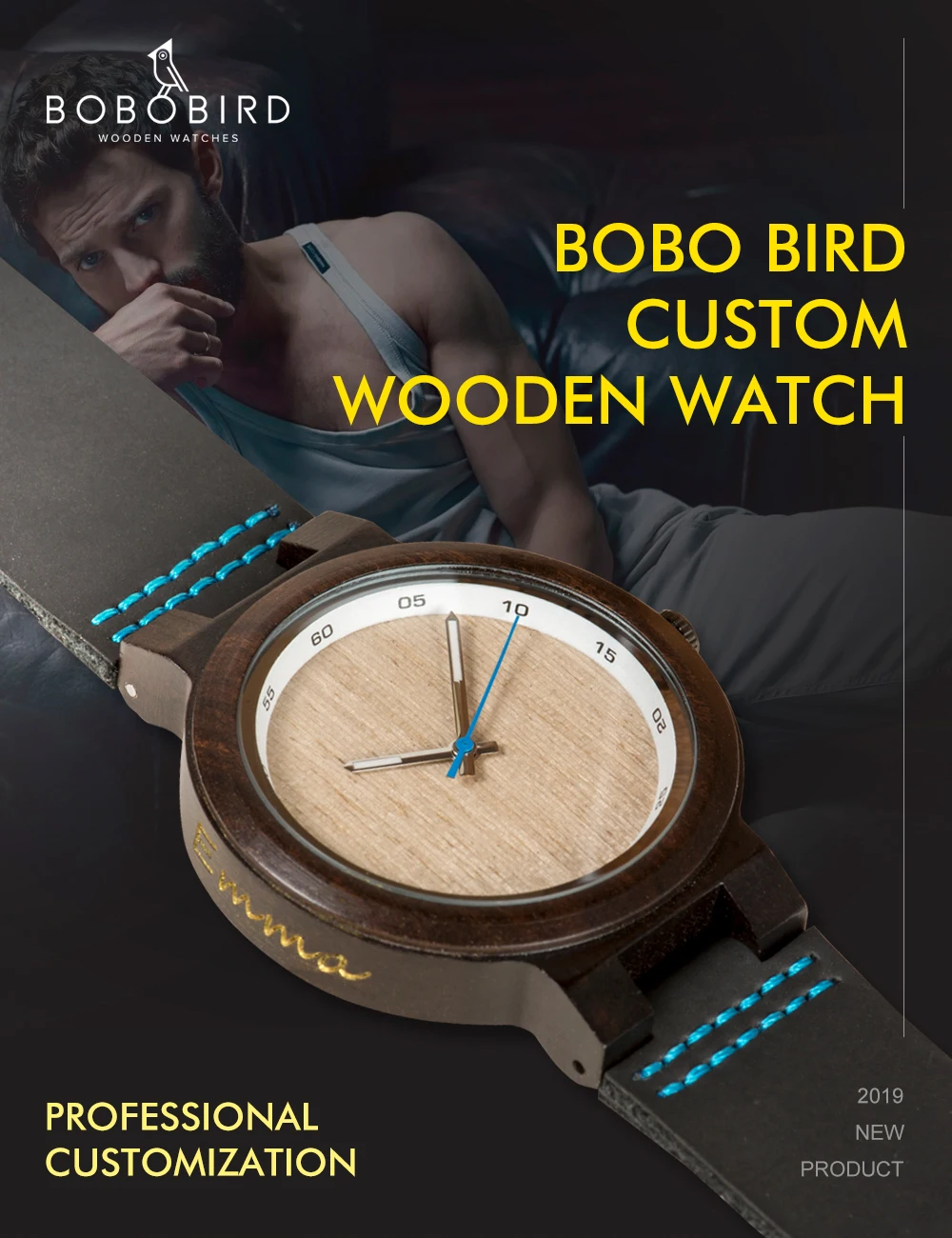 Relogio Masculino BOBO BIRD индивидуальные, деревянные часы мужские на заказ наручные часы юбилей Рождественский подарок для друга дропшиппинг