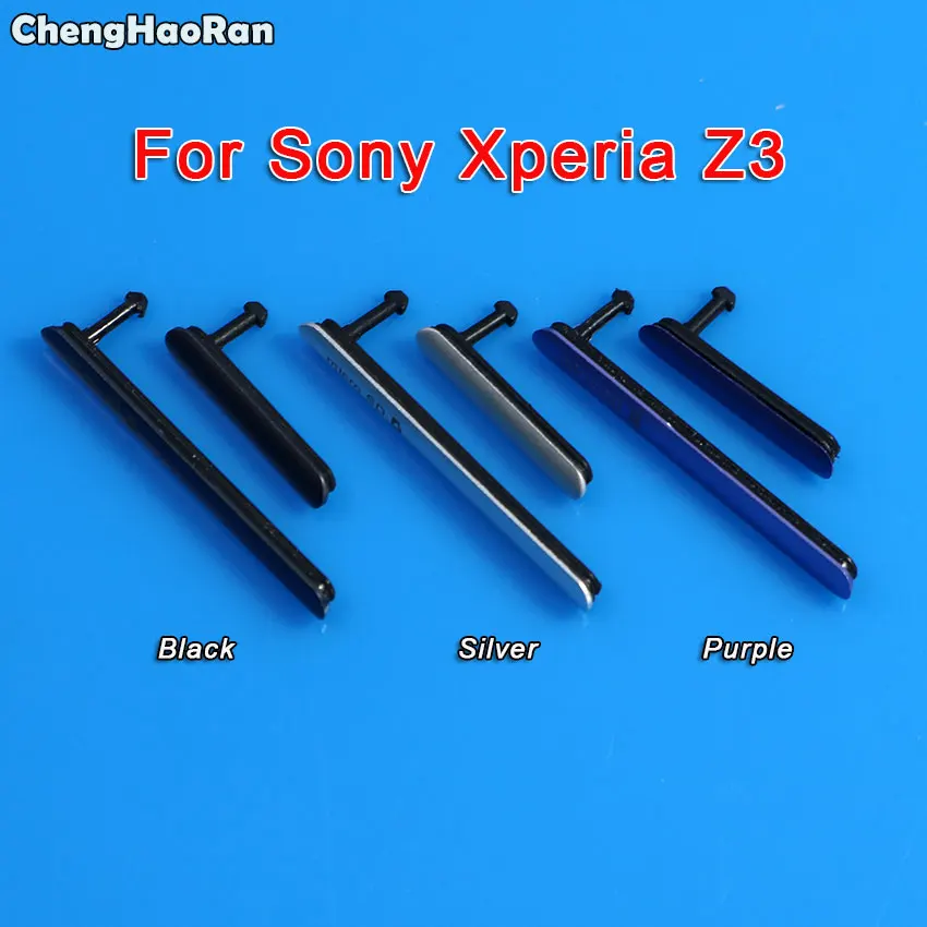ChengHaoRan Micro SD SIM-карта слот для зарядки порт Пылезащитная заглушка USB крышка Sony Xperia Z3
