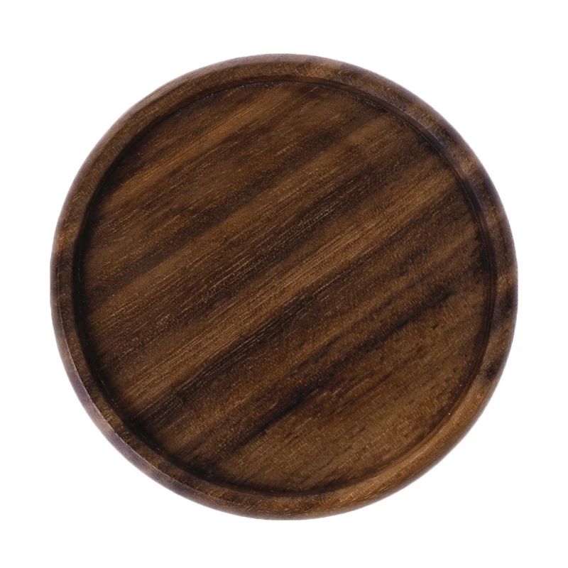 

Vintage Durable Wooden Beverage Coasters Anti-slip Cup Mug Mat Table Placemat Q39B