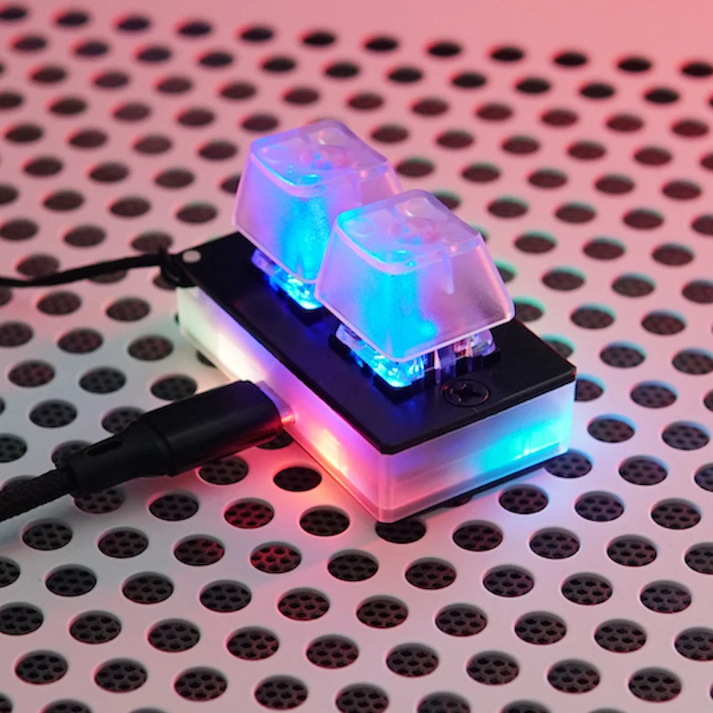 

Programmable Macro Custom Axis RGB Translucent Mechanical Keyboard Hot Swap Axis Tester OSU Typec