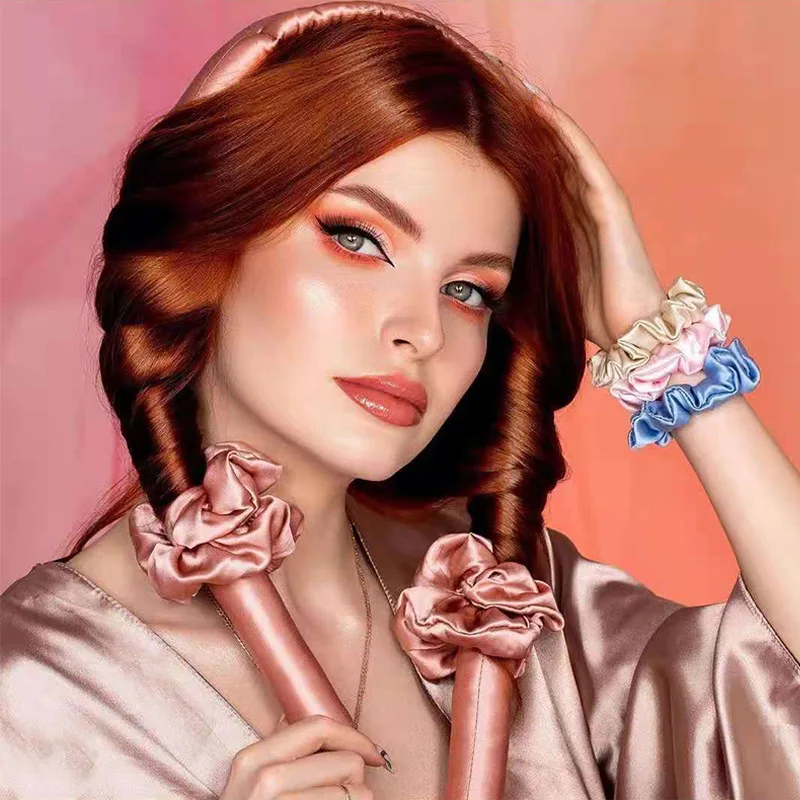 Heatless Dây Xoắn Trang Đầu Dưỡng Tóc Xoăn Hướng Dẫn Tóc Dính Sóng Lớn Uốn Tóc Ngủ Mút Xốp Không Nhiệt Dây Buộc Tóc vuốt Tóc